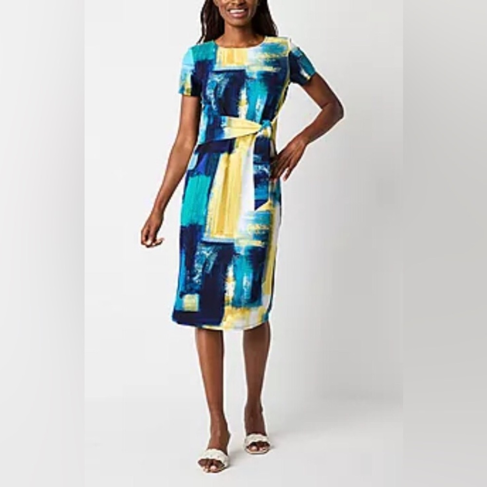 NEW R&K Short Sleeve Shift‎ Dress.